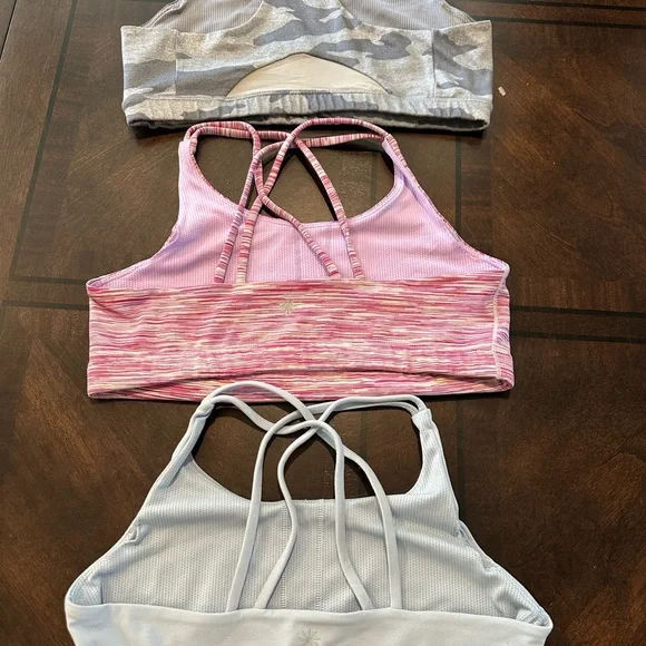 Set of Three Athleta Girl Strappy Sports Bras - Picture 4 of 5